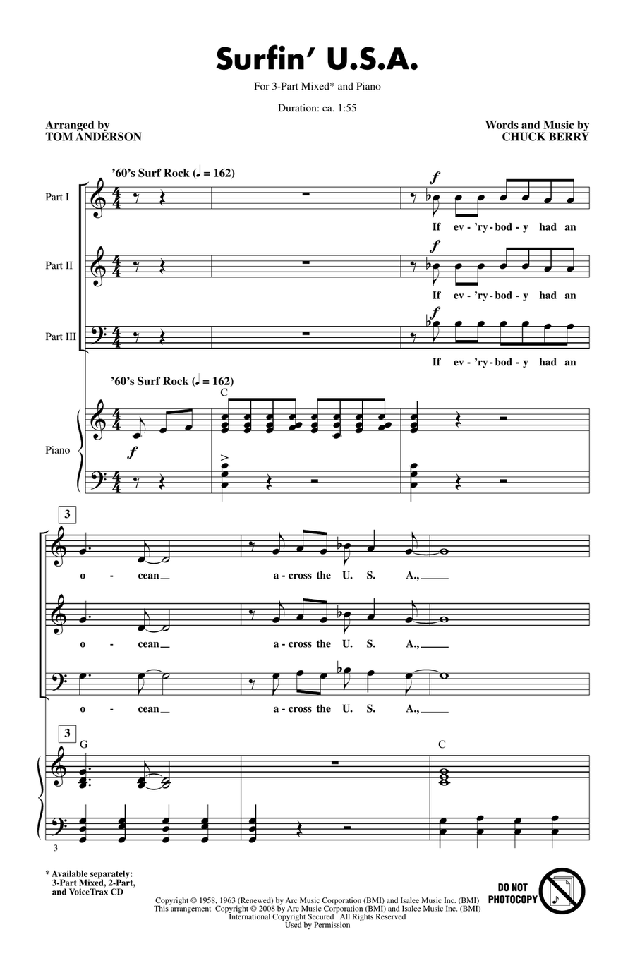 Surfin' U.S.A. (arr. Tom Anderson)