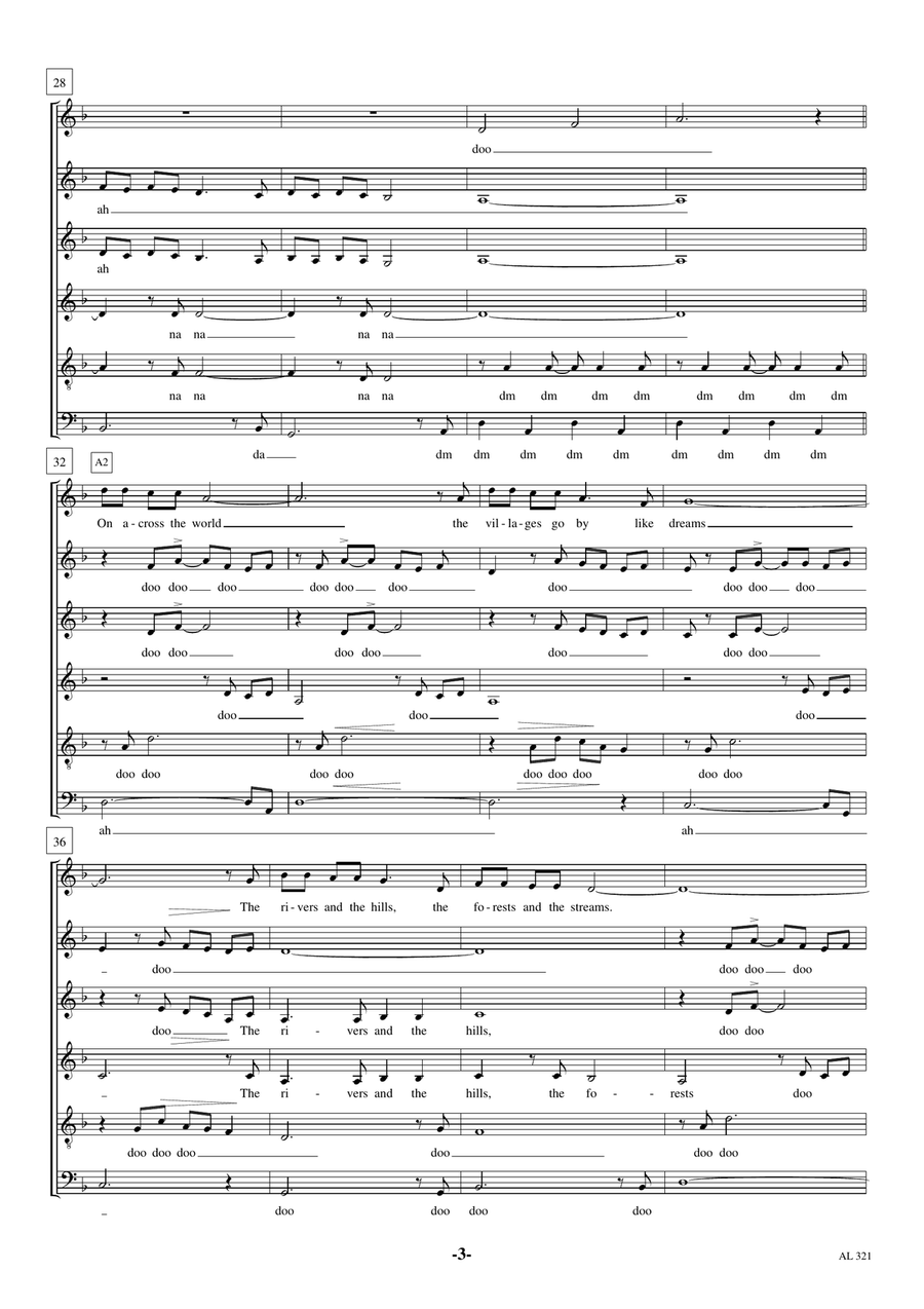Walking In The Air Choir scores gallery preview page 3
