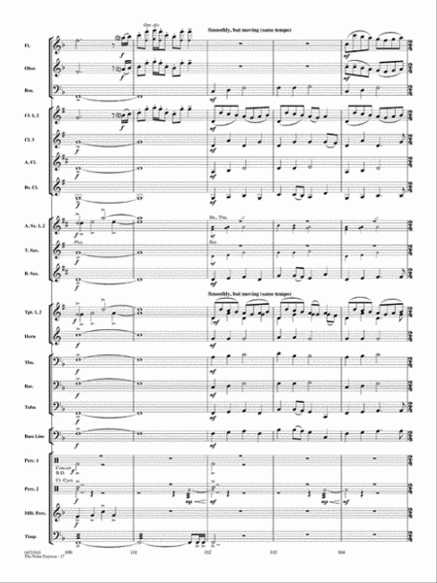 The Polar Express (Medley) Concert Band scores gallery preview page 17