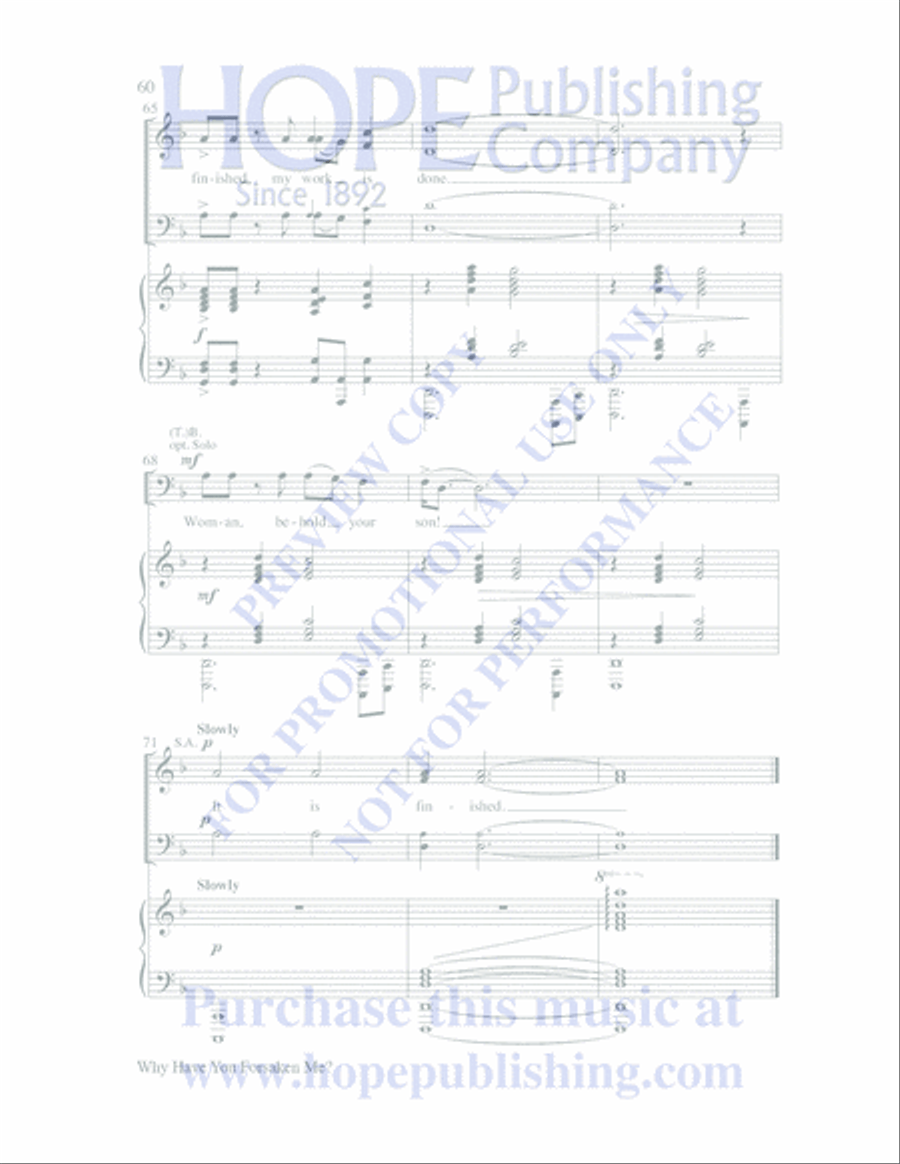 The Seven Last Days 4-Part scores gallery preview page 63