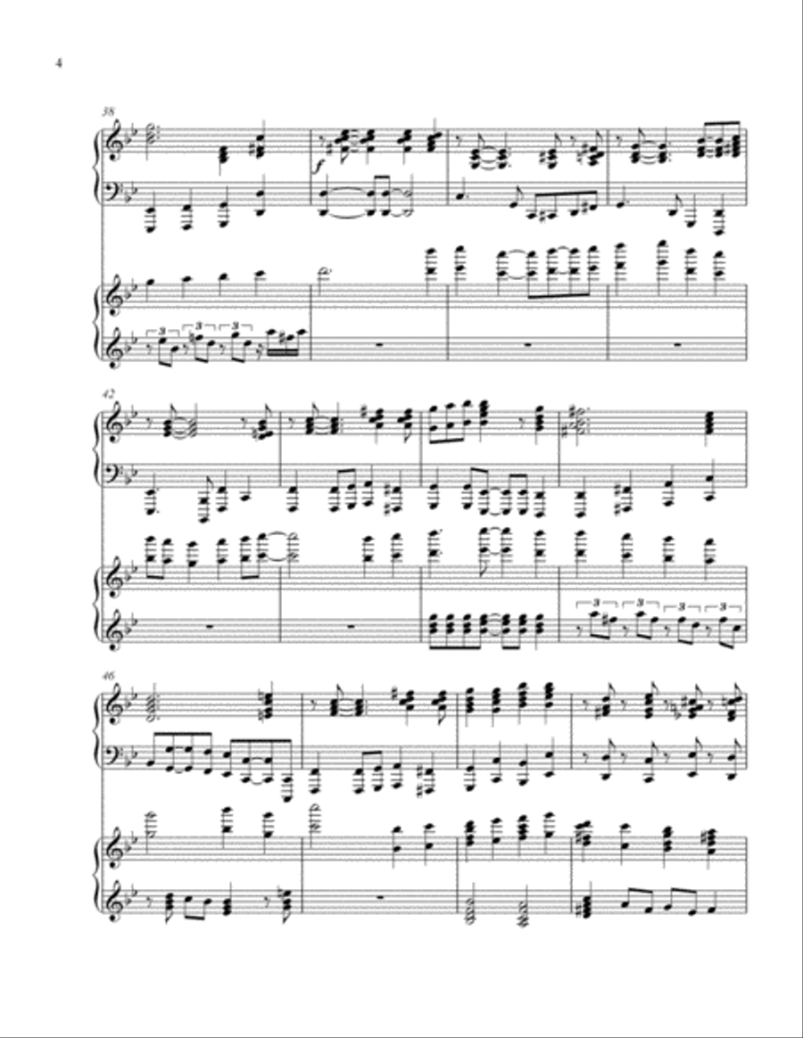 O Come Be Merry, Gentlemen 2 Pianos, 4-Hands scores gallery preview page 4