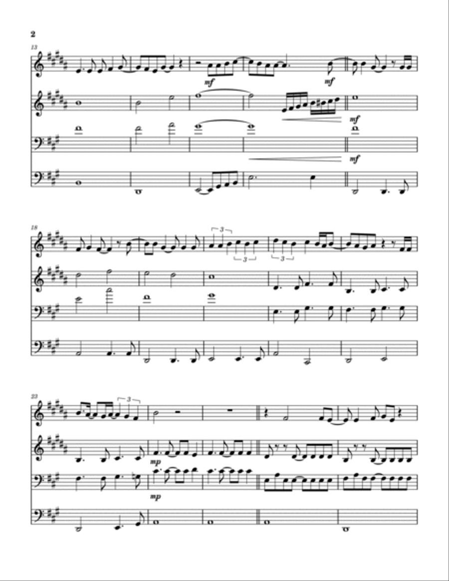 Come Monday Brass Quartet scores gallery preview page 3