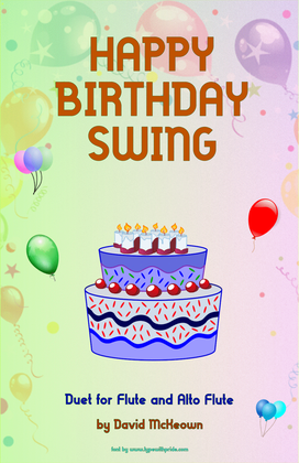 Happy Birthday Swing, for Flute and Alto Flute Duet