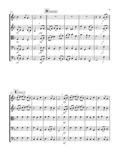 A Virgin Most Pure (F) (String Quintet - 2 Violins, 1 Viola, 1 Cello, 1 Bass)