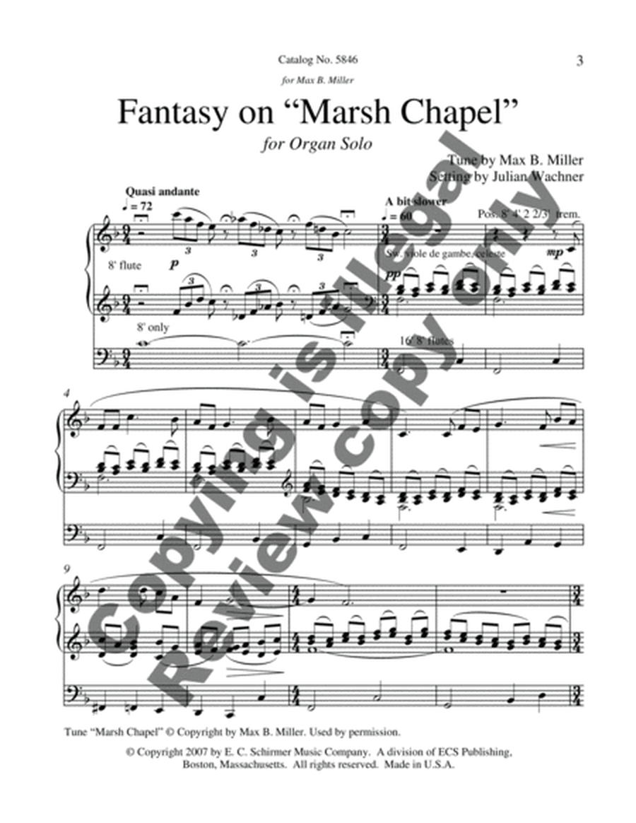 Fantasy on "Marsh Chapel"