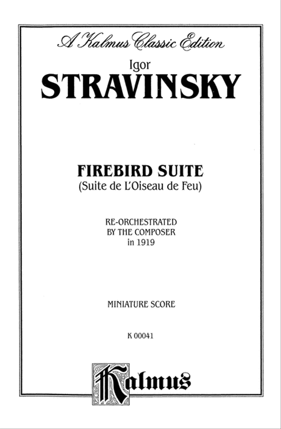 Stravinsky Firebird Suite