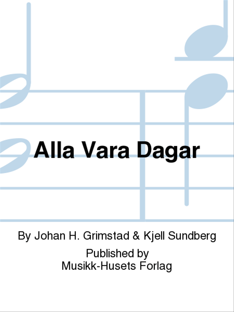 Alla Vara Dagar Mixed Choir scores gallery preview page 1