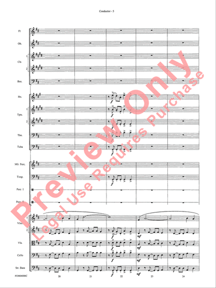 Go West! (Medley) Full Orchestra scores gallery preview page 8