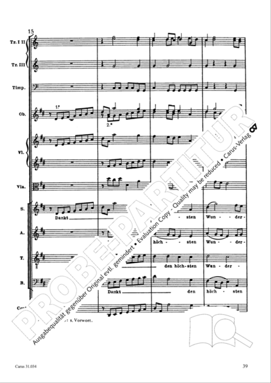 O fire everlasting (O ewiges Feuer, o Ursprung der Liebe) ATB scores gallery preview page 54