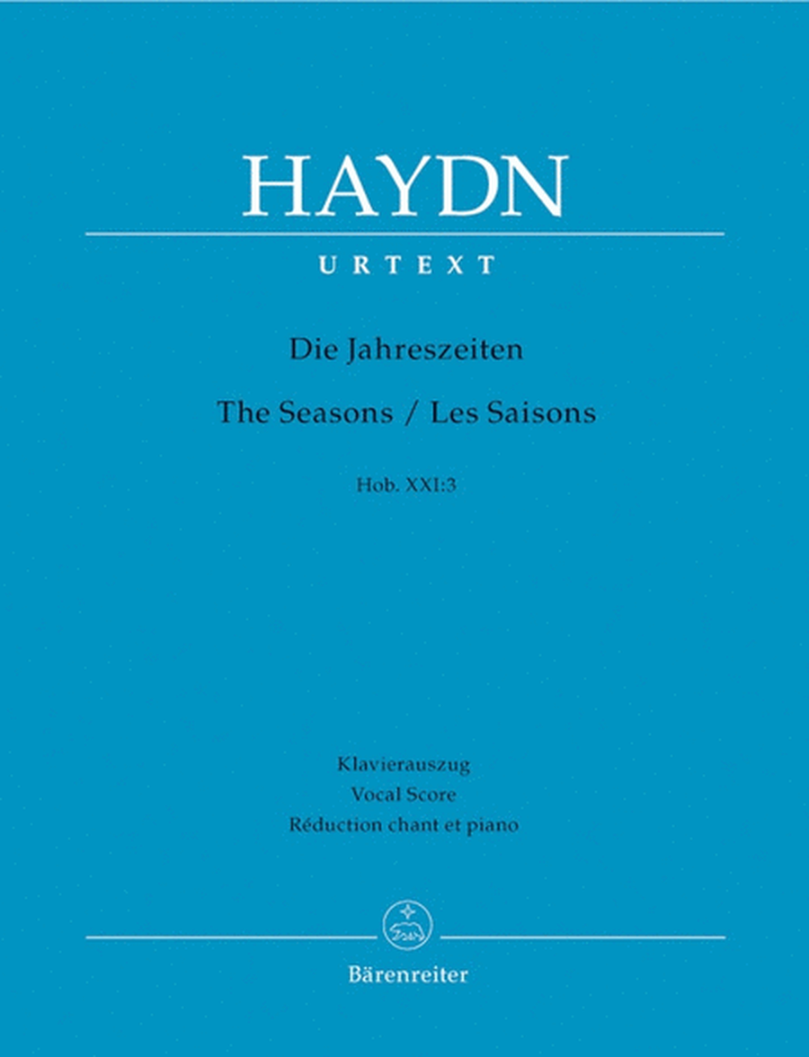 Haydn - The Seasons Hob Xx1/3 Vocal Score