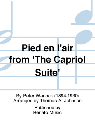Book cover for Pied en l'air from 'The Capriol Suite'