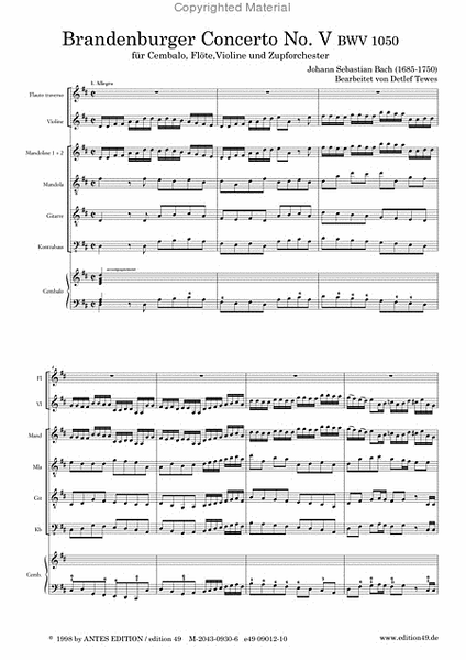 Brandenburger Concerto No. 5, BWV 1050