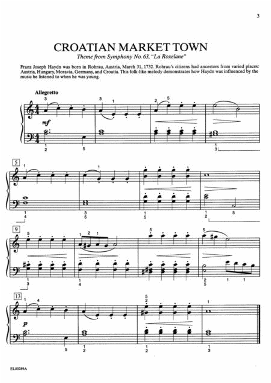 Haydn-Schaum, Book 1 Piano Method scores gallery preview page 3