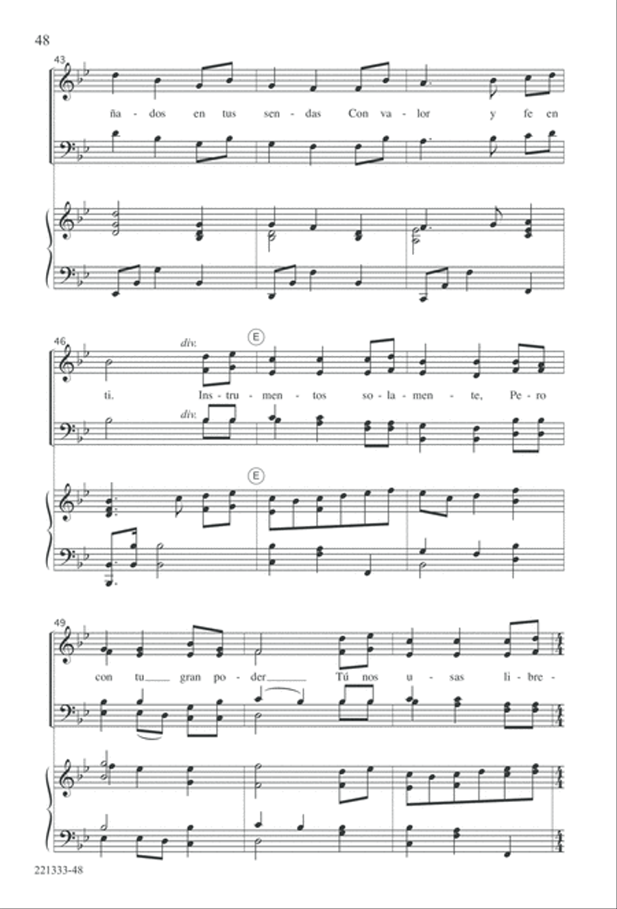 Siervos de Jesus Siervos de Jesus 4-Part scores gallery preview page 52