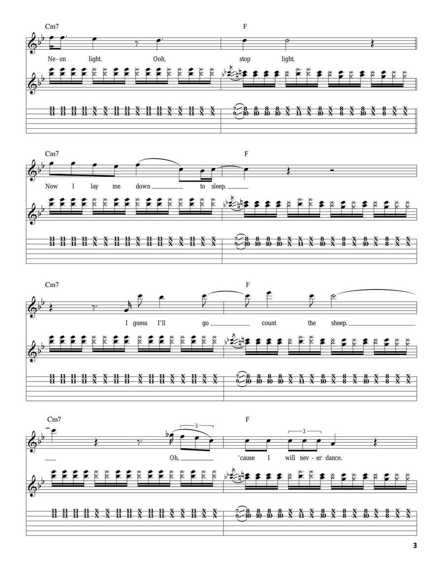Flashlight Acoustic Guitar scores gallery preview page 3