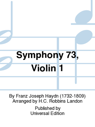 Book cover for Symphony 73, Violin 1