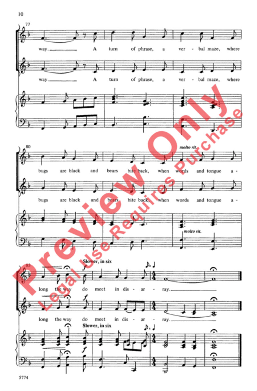 A Twist of the Tongue 2-Part scores gallery preview page 10