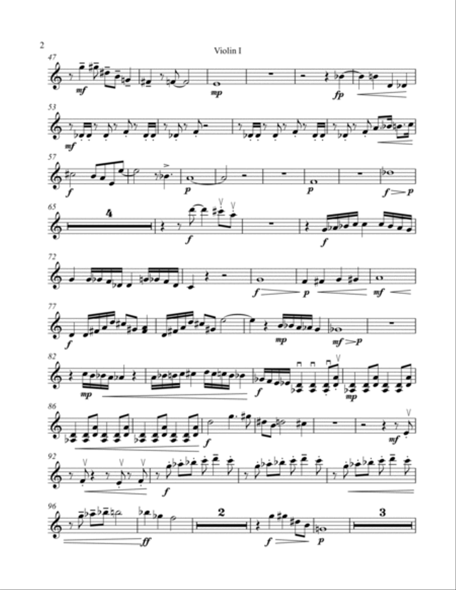 Scherzo Furioso for string quartet (parts) String Quartet scores gallery preview page 2