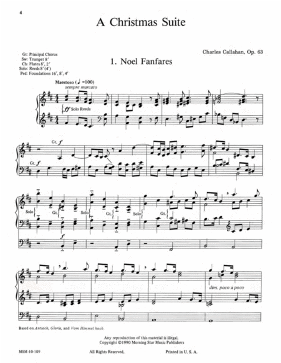 A Christmas Suite A Christmas Suite Organ scores gallery preview page 3