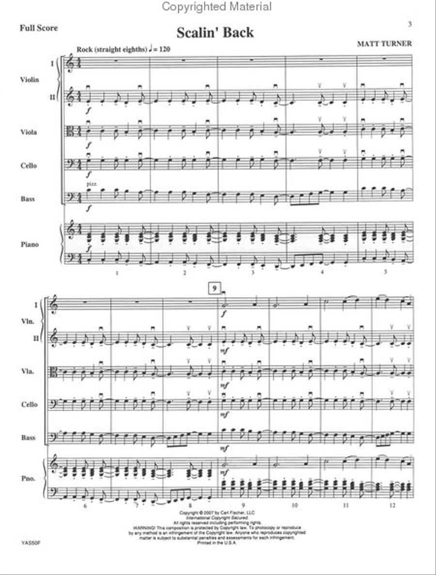 Scalin' Back String Orchestra scores gallery preview page 2