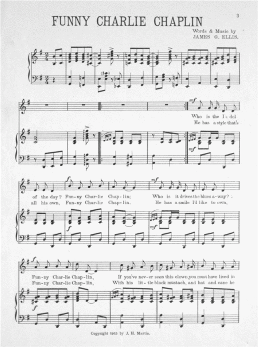 Funny Charlie Chaplin Voice scores gallery preview page 2