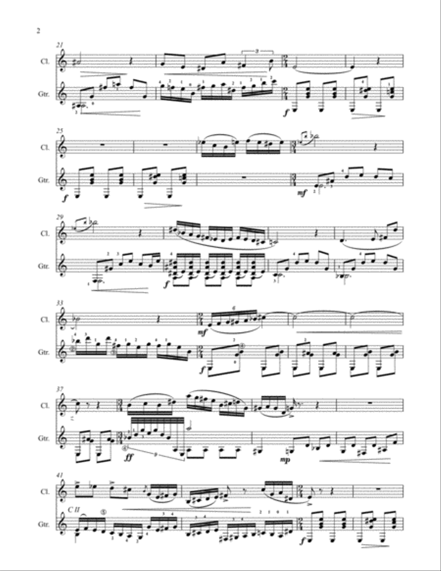 The Aristocrats, Classical Guitar, Clarinet/sax/Violin Small Ensemble scores gallery preview page 5