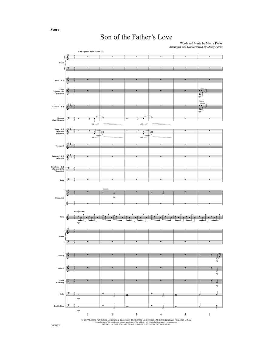Son of the Father's Love - Downloadable Orchestral Score and Parts Orchestra scores gallery preview page 3