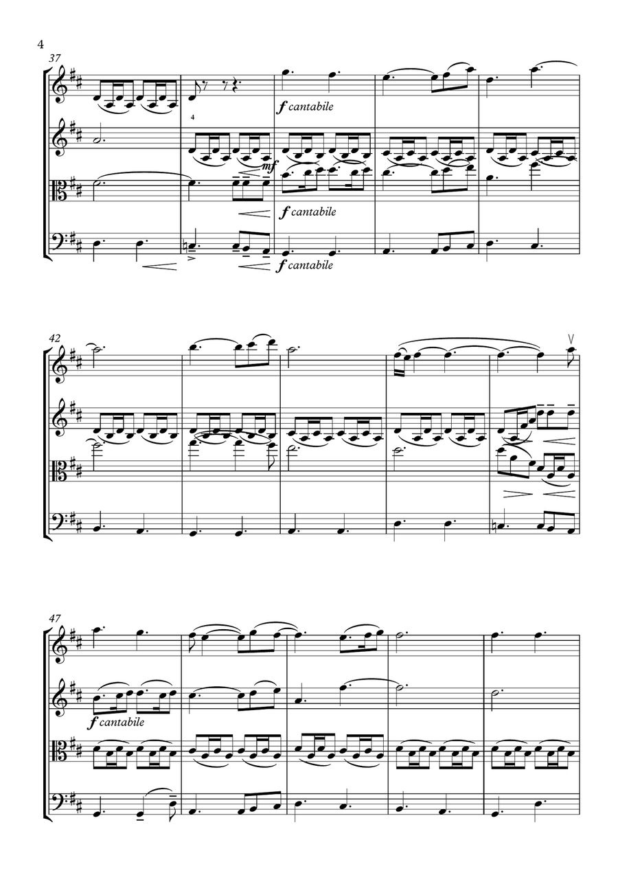 Please, Please, Please, Let Me Get What I Want String Quartet scores gallery preview page 4