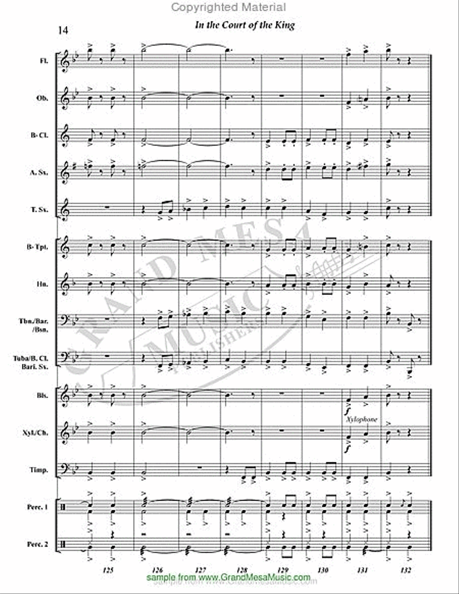 In the Court of the King In the Court of the King Concert Band scores gallery preview page 15