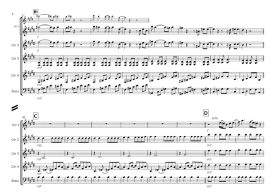 Day Tripper Day Tripper Electric Guitar scores gallery preview page 4