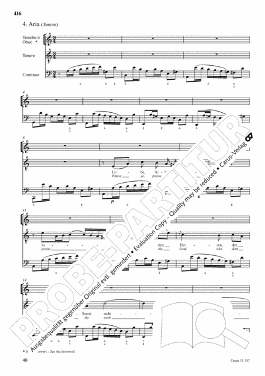 The Complete Sacred Vocal Works (Das geistliche Vokalwerk) Voice scores gallery preview page 417