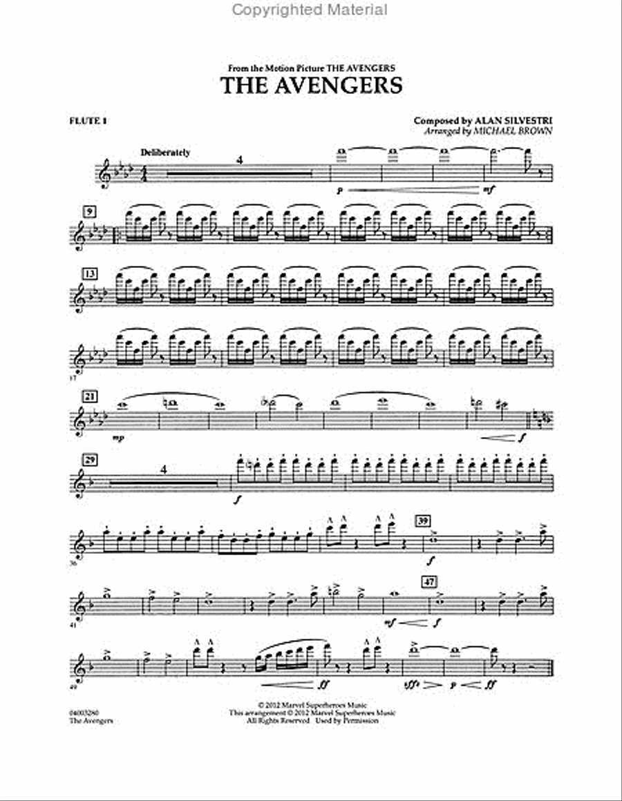 The Avengers Concert Band scores gallery preview page 6