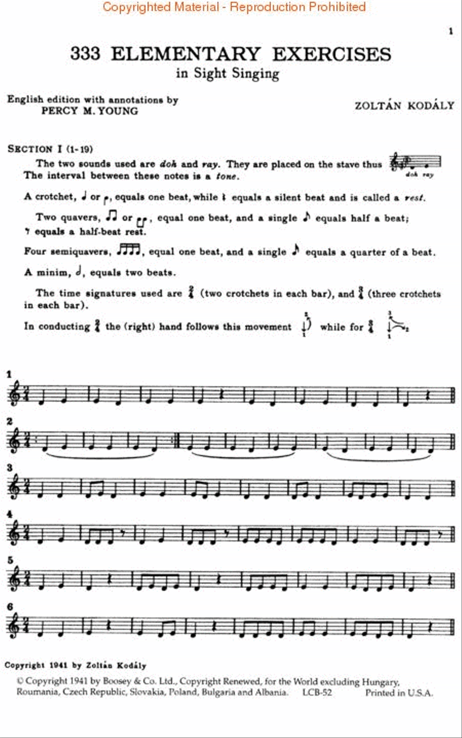 333 Elementary Exercises in Sight Singing Choir scores gallery preview page 2