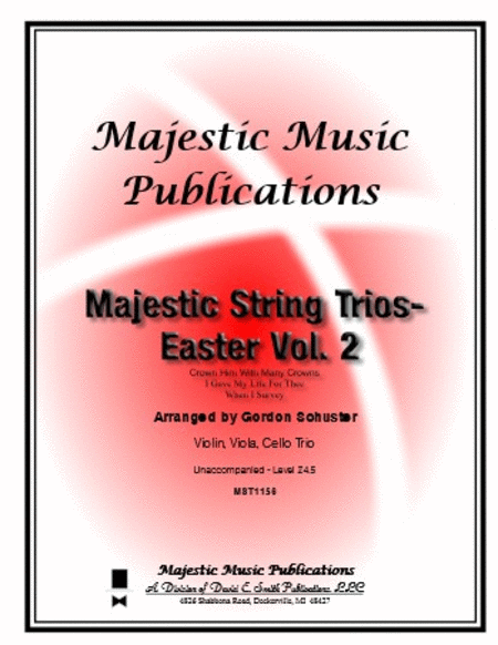 Majestic String Trios-Easter V. 2 by Various String Trio - Sheet Music