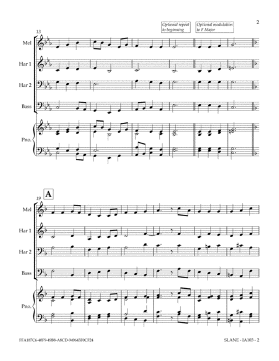 SLANE (Be Thou, My Vision) Small Ensemble scores gallery preview page 3