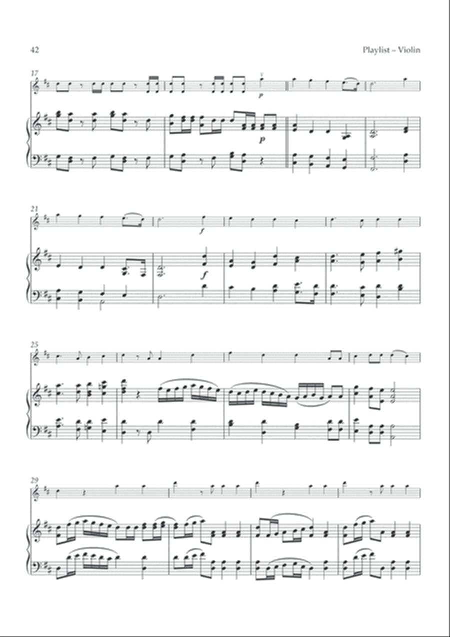 Hallelujah Chorus Violin Solo scores gallery preview page 2