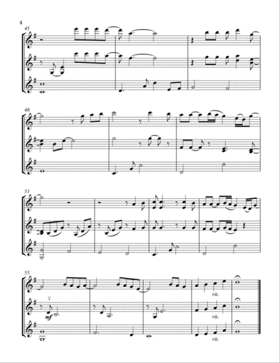 Wonderful Tonight Wonderful Tonight String Trio scores gallery preview page 5