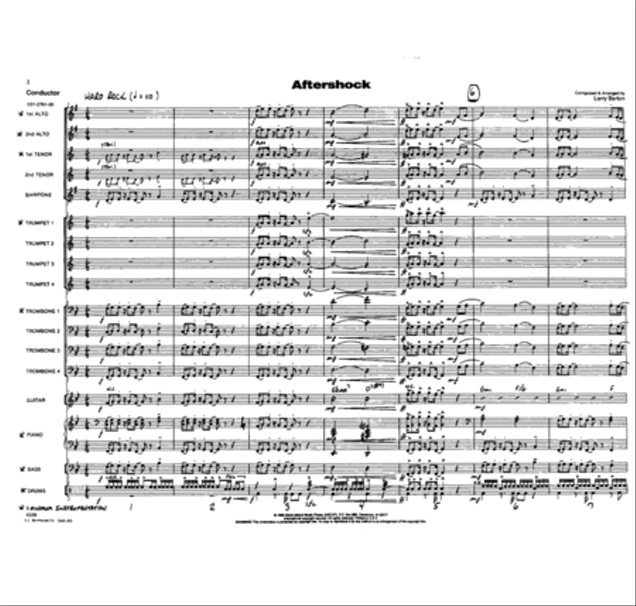 Aftershock Aftershock Jazz Ensemble scores gallery preview page 2