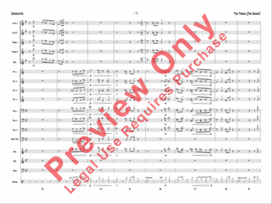 The Theme (The Scene) Jazz Ensemble scores gallery preview page 10