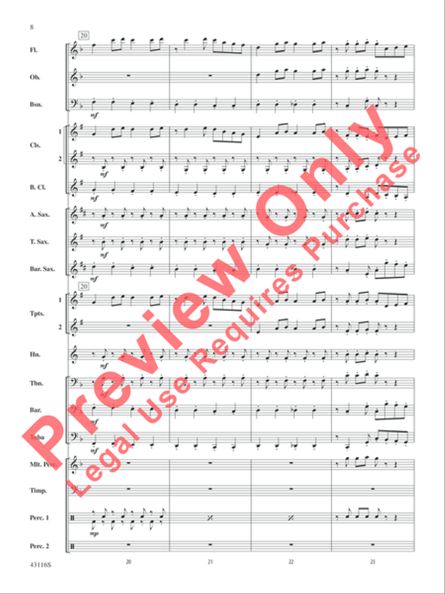 The Best of Leroy Anderson Concert Band scores gallery preview page 9