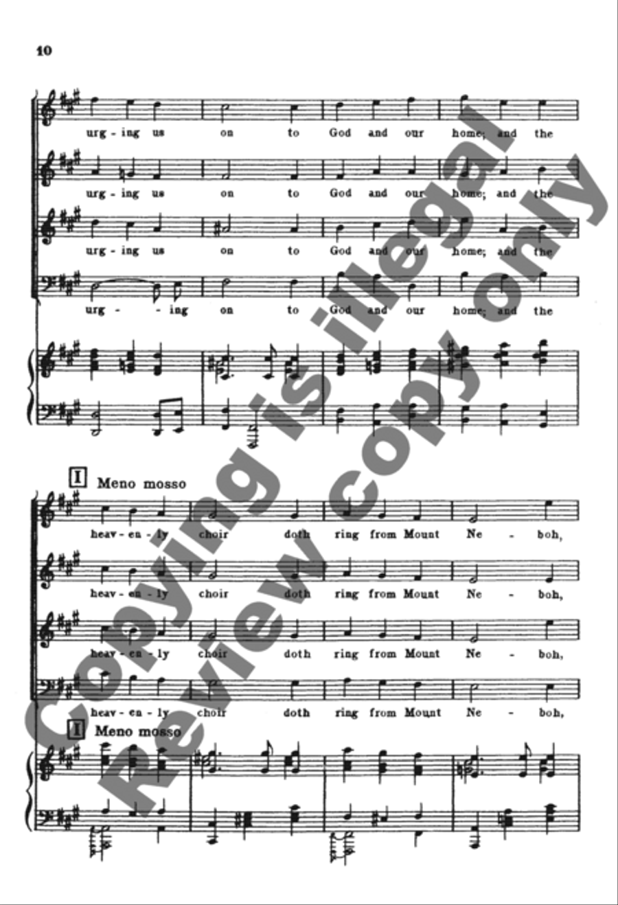 Onward, Ye Peoples! 4-Part scores gallery preview page 20