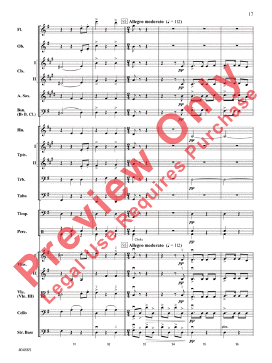 Overture to Die Fledermaus Full Orchestra scores gallery preview page 18