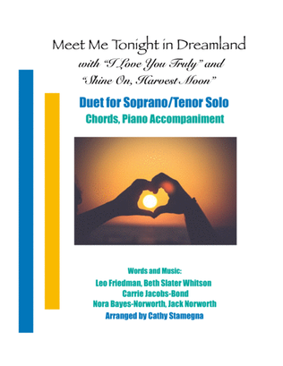 Book cover for Meet Me Tonight in Dreamland (with "I Love You Truly" and "Shine On, Harvest Moon") (Duet-ST Solo)
