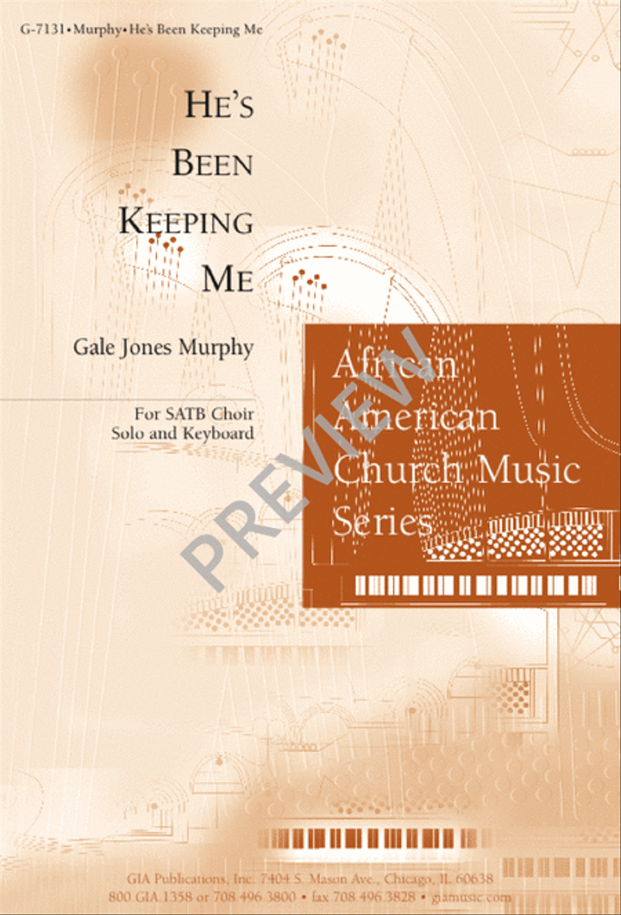 He's Been Keeping Me 4-Part scores gallery preview page 1