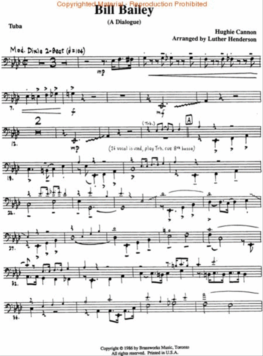 Bill Baily Brass Quintet scores gallery preview page 5
