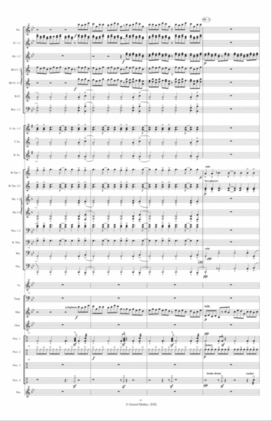 Requiem fo a Soldier Concert Band scores gallery preview page 4
