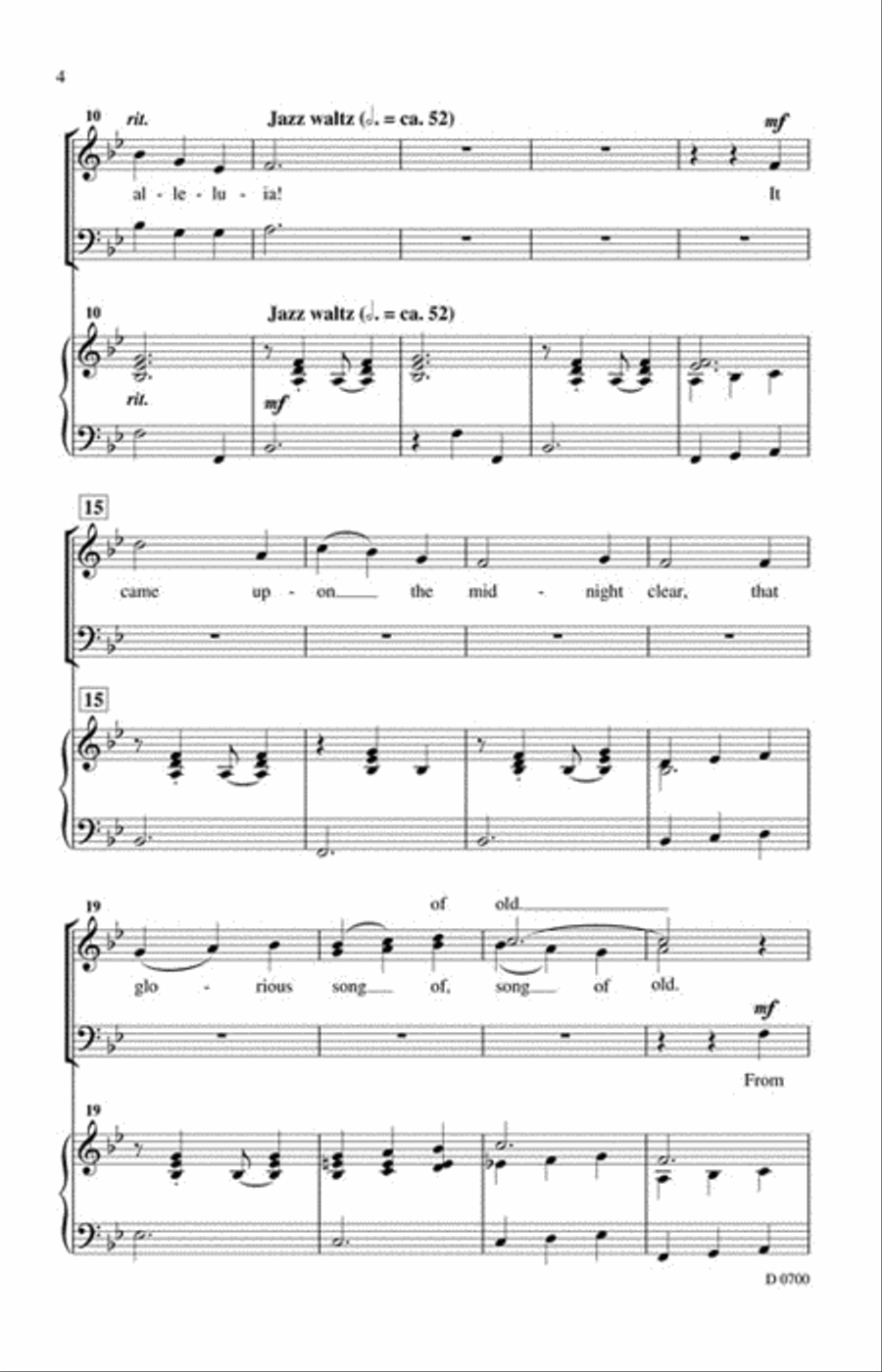 Upon the Midnight Clear 3-Part scores gallery preview page 3