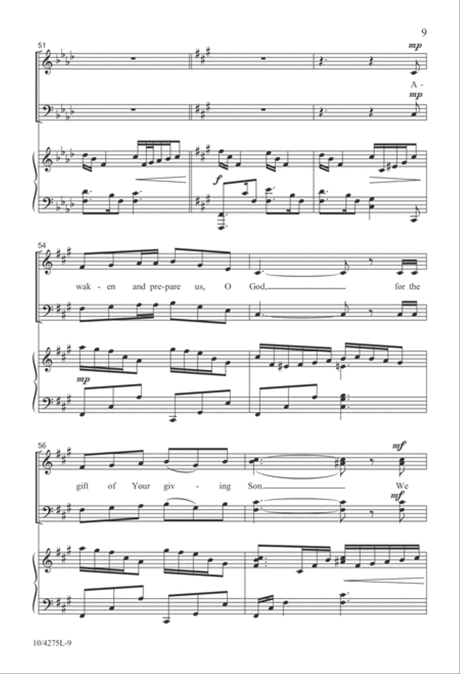 Awaken and Prepare Us 4-Part scores gallery preview page 9