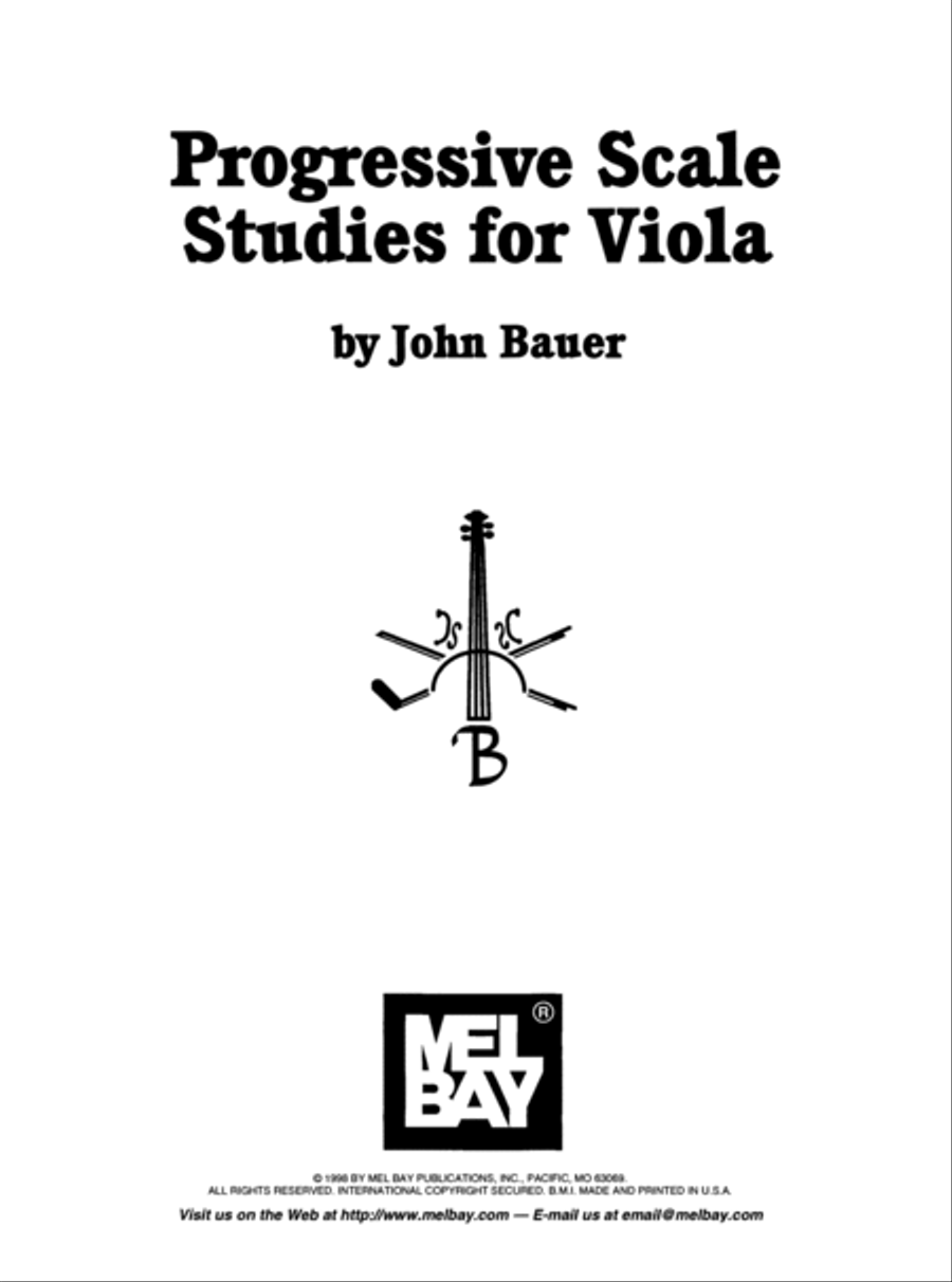 Progressive Scale Studies for Viola Viola scores gallery preview page 1