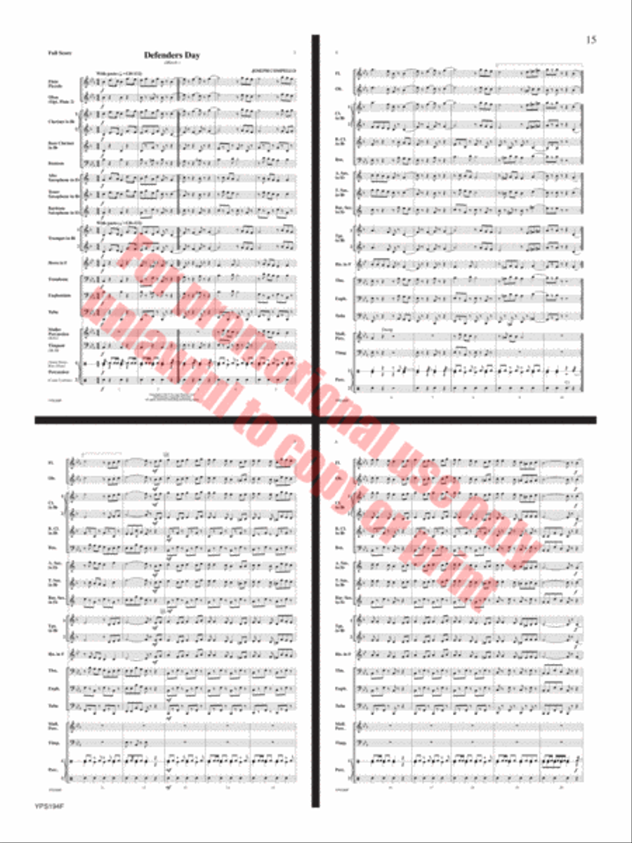 Power Concert Band scores gallery preview page 16